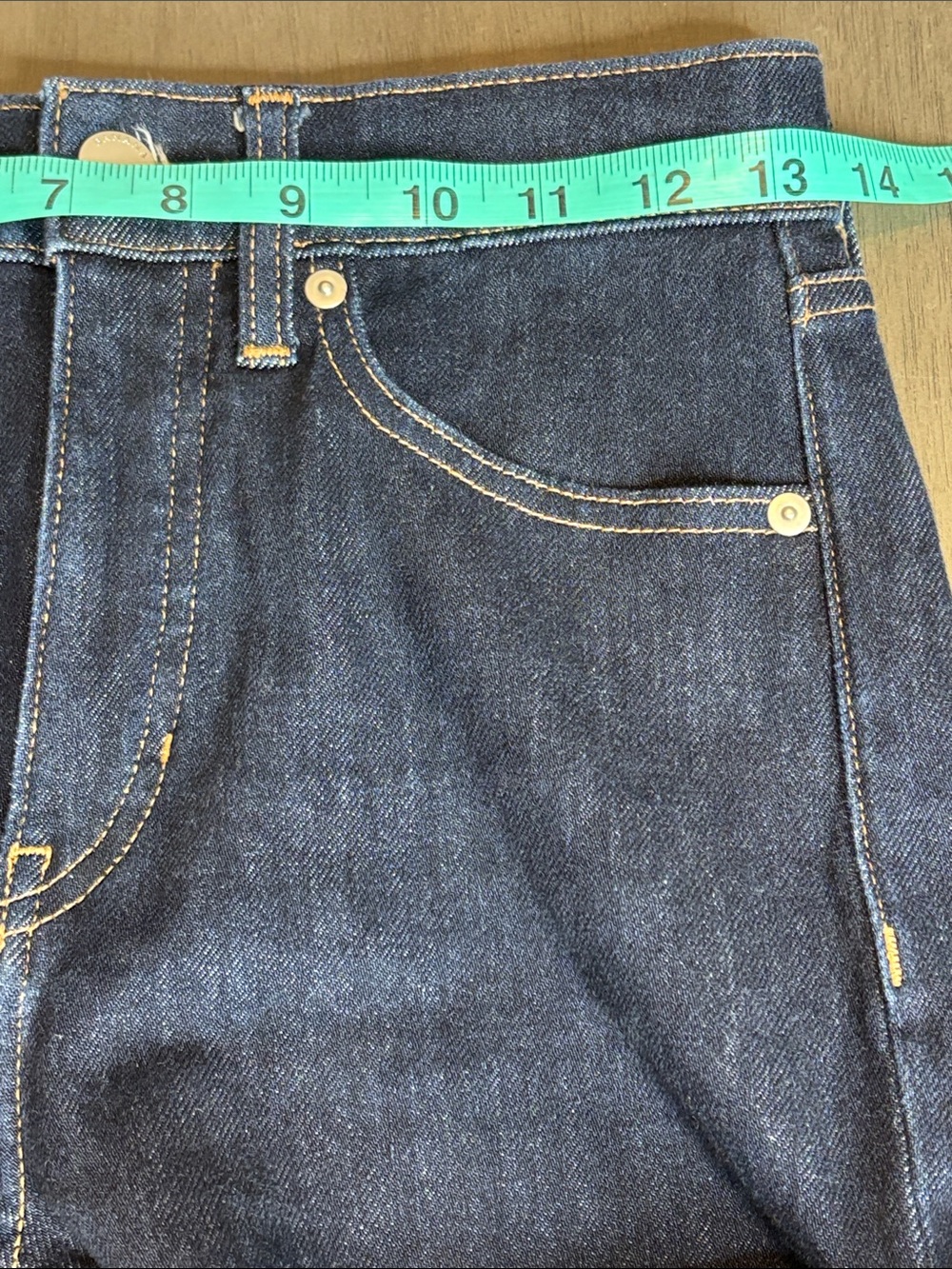 π Banana Republic Straight Leg Jeans Womenβs 26P Dark Wash Stretch Denim π - Picture 6 of 12